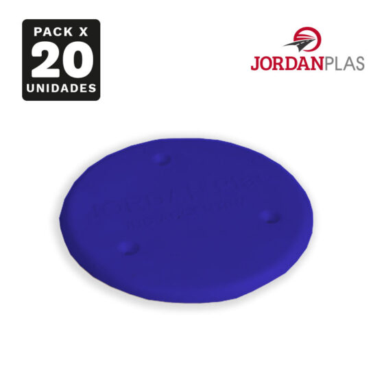 Tacha demarcatoria plana LT-48 Azul- Diam 15 CM – vialplast